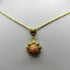 Ciondolo oro 18k donna Fiore con corallo rosa gr 4,60 | Gioiellitosti.it