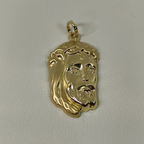 Ciondolo oro 18k Pendente Viso Cristo gr 1,40 | Gioiellitosti.it
