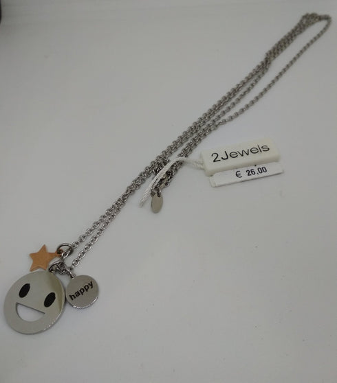 Ciondolo Smile collana acciaio 2JEWELS 251604 | Gioiellitosti.it
