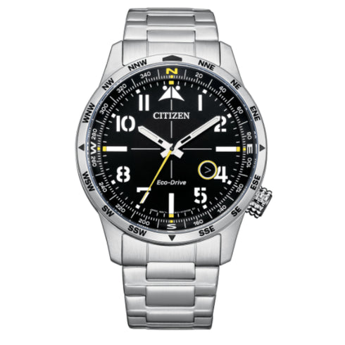 Citizen aviator Eco Drive BM7550-87E Orologio uomo acciaio | Gioiellitosti.it