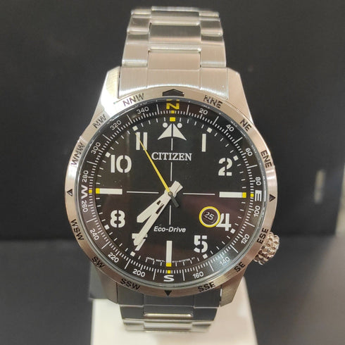 Citizen aviator Eco Drive BM7550-87E Orologio uomo acciaio | Gioiellitosti.it