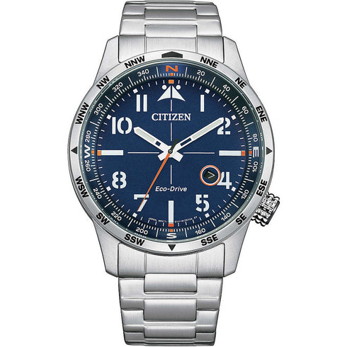Citizen Aviator Eco Drive BM7550-87L Orologio Uomo acciaio | Gioiellitosti.it
