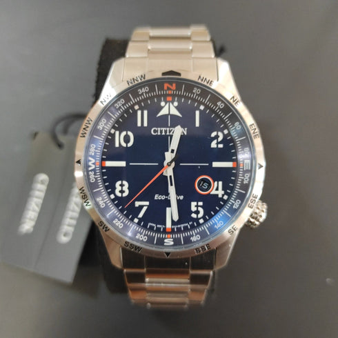 Citizen Aviator Eco Drive BM7550-87L Orologio Uomo acciaio | Gioiellitosti.it