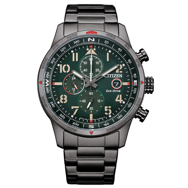 Citizen Crono Aviator CA0797-84X Eco Drive Orologio Cronografo | Gioiellitosti.it