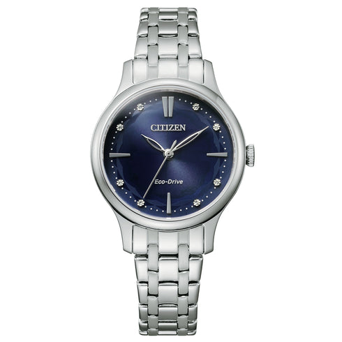 Citizen Lady Eco Drive EM0890-85L Acciaio cristalli | Gioiellitosti.it