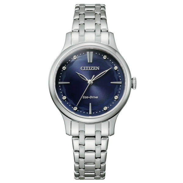 Citizen Lady Eco Drive EM0890-85L Acciaio cristalli | Gioiellitosti.it
