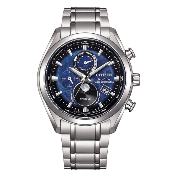 Citizen Moonphase BY1010-81L Radiocontrollato Eco-drive Super Titanio | Gioiellitosti.it