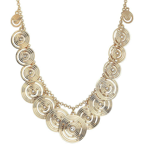 Collana bronzo rodiato pendenti tondi con zirconi Boccadamo Maya XGR404D | Gioiellitosti.it