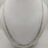 Collana catena maglia intrecciata oro 18k bicolore 60 cm 6.60 gr | Gioielli Tosti