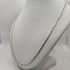 Collana catena maglia intrecciata oro 18k bicolore 60 cm 6.60 gr | Gioielli Tosti