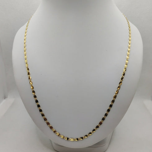 Collana catena maglia piatta oro 18k 60 cm 4.30 gr | Gioiellitosti.it