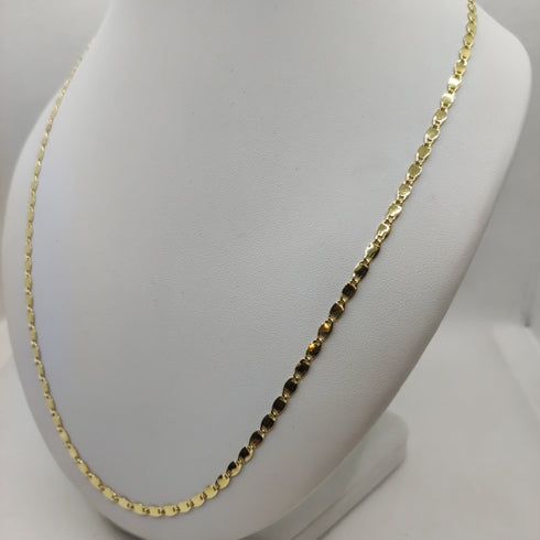 Collana catena maglia piatta oro 18k 60 cm 4.30 gr | Gioiellitosti.it