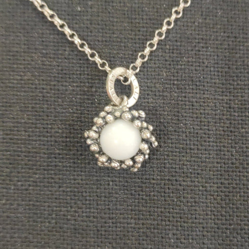 Collana Ciondolo argento con perla SUALI' BM2668/2 Luna | Gioiellitosti.it