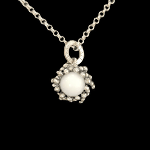 Collana Ciondolo argento con perla SUALI' BM2668/2 Luna | Gioiellitosti.it