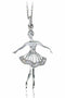 Collana Ciondolo Ballerina Argento 925 Zaffiri Gioielli Tutu' COL2 | Gioiellitosti.it