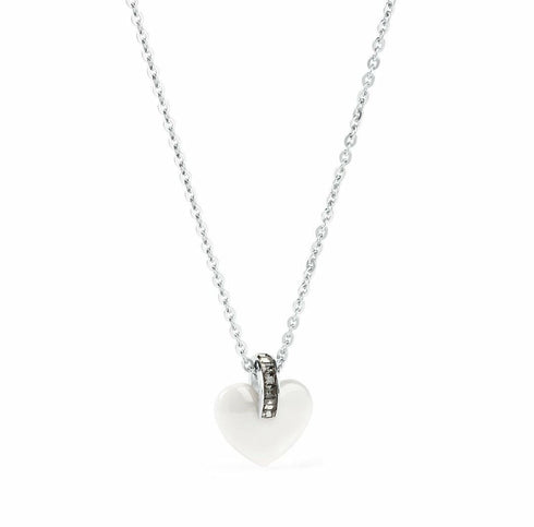 Collana Ciondolo Cuore Bianco Cristalli Nero Gioielli Brosway BTE02 | Gioiellitosti.it