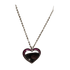 Collana ciondolo cuore oro 18k bianco rubini | Gioiellitosti.it