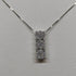 Collana punto luce oro bianco 18k Trilogy diamanti | Gioiellitosti.it