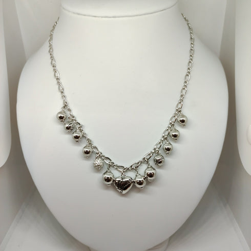 Collana Guess donna acciaio con pendenti cuore e sfere | Gioiellitosti.it