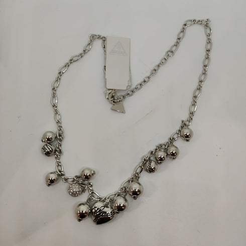 Collana Guess donna acciaio con pendenti cuore e sfere | Gioiellitosti.it
