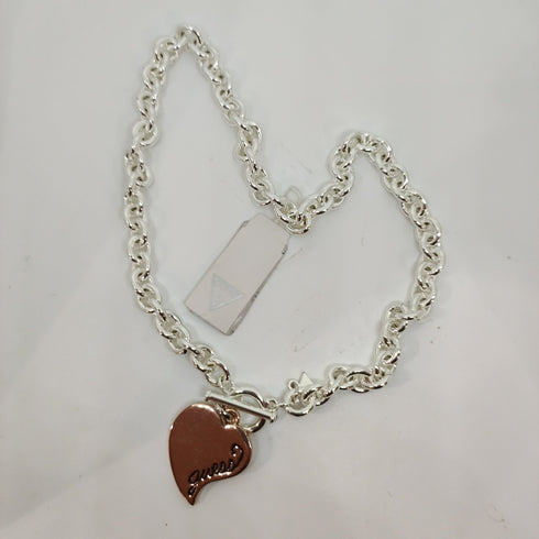 Collana Guess donna Girocollo acciaio pendete cuore rosé | Gioiellitosti.it