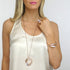 Collana lunga cristalli e zirconi Boccadamo KGR017RF | Gioiellitosti.it