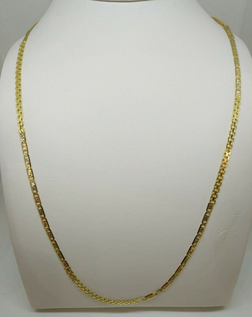 Collana Uomo Donna Catena Grano - Acciaio Inox Placcato Oro 18K | Larghezza 3/6 Mm | Lunghezze 45-75 Cm - Foto 9