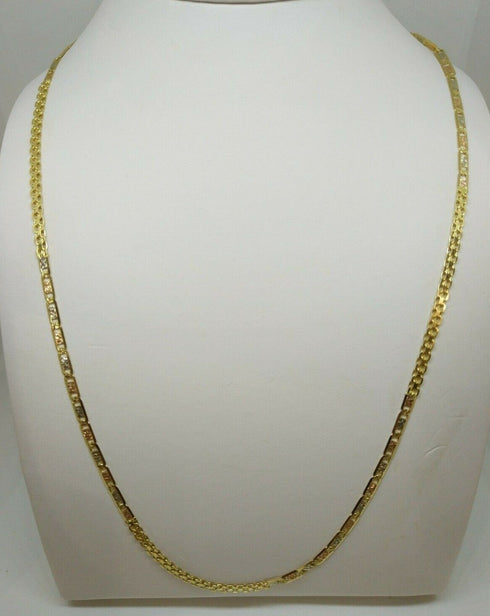Collana oro 18k unisex catena 3 colori 60 cm 11,80 gr | Gioiellitosti.it