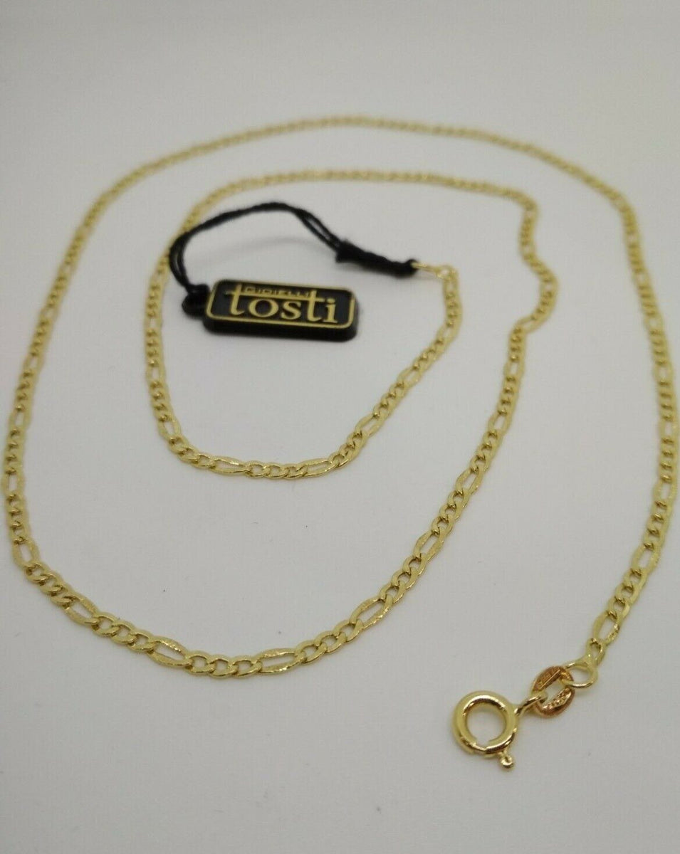 Collana A Catena Rolo In Oro Giallo 14K: Larghezza 4,6 Mm, Disponibile 45-50-61 Cm