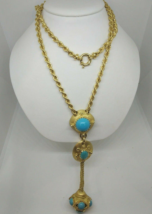 Collana oro giallo 18 kt Donna Lunga con pendente 64 cm 59 gr | Gioiellitosti.it