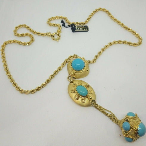 Collana oro giallo 18 kt Donna Lunga con pendente 64 cm 59 gr | Gioiellitosti.it