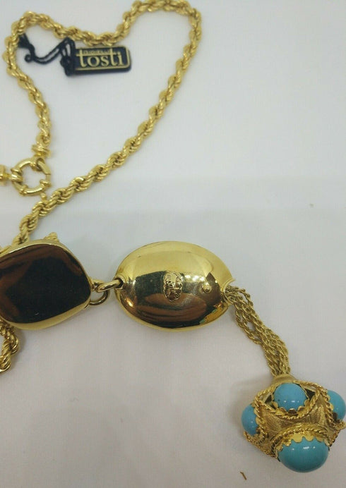 Collana oro giallo 18 kt Donna Lunga con pendente 64 cm 59 gr | Gioiellitosti.it