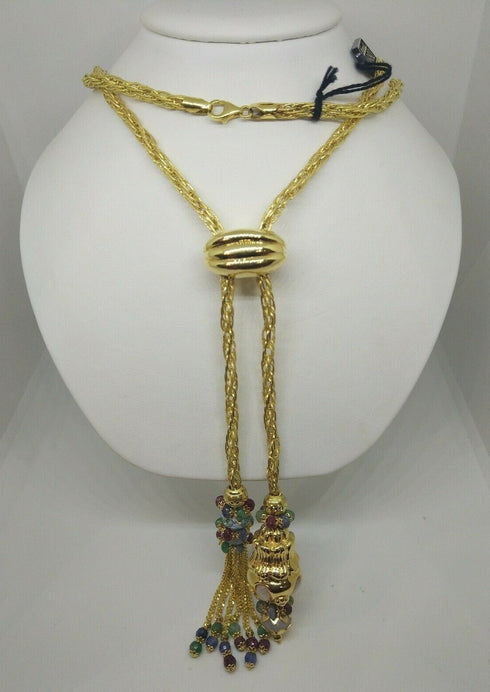 Collana oro giallo 18 kt Donna lunga con pendente 75 cm 53 gr | Gioiellitosti.it