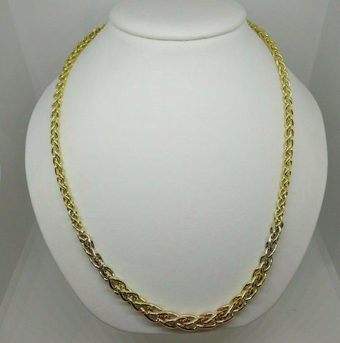 Collana oro 18k donna girocollo 3 colori 45 cm 10,2 gr | Gioiellitosti.it