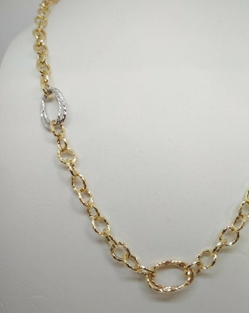 Collana oro 18k Donna girocollo 3 colori 44 cm 5 gr | Gioiellitosti.it