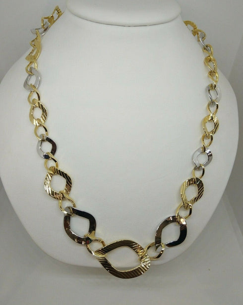 Collana oro 18k Donna Girocollo 2 colori 45 cm 16,4 gr | Gioiellitosti.it