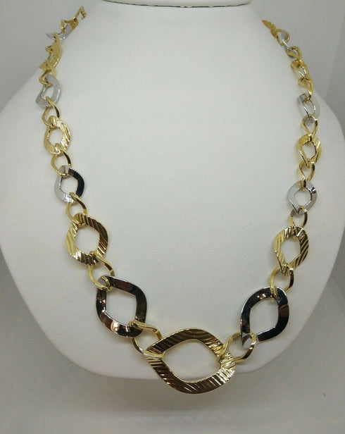 Collana oro 18k Donna Girocollo 2 colori 45 cm 16,4 gr | Gioiellitosti.it