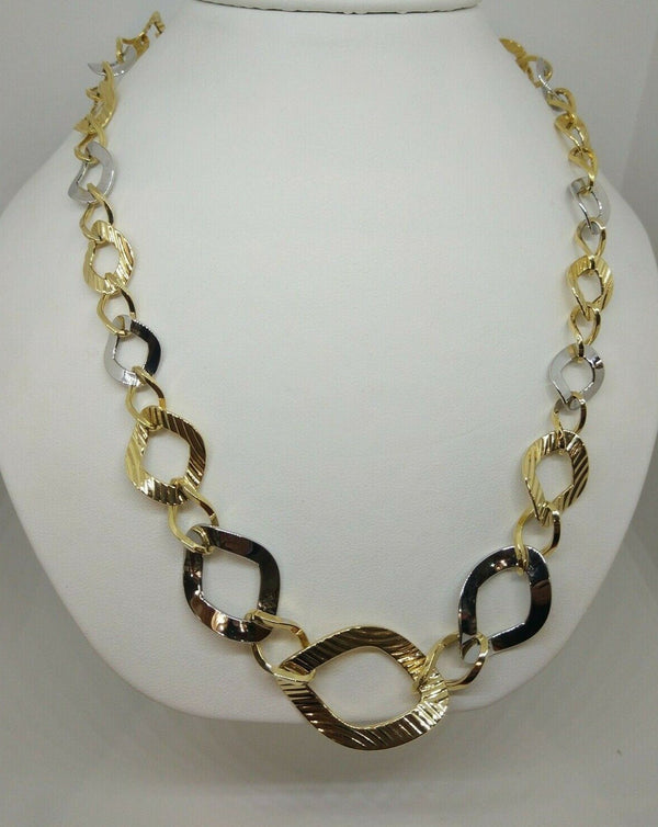 Collana oro 18k Donna Girocollo 2 colori 45 cm 16,4 gr | Gioiellitosti.it