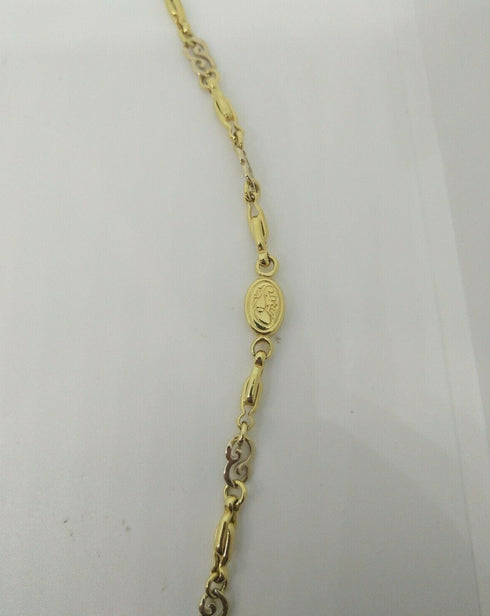 Collana oro 18k Donna 2 colori Catena 52 cm 19 gr | Gioiellitosti.it