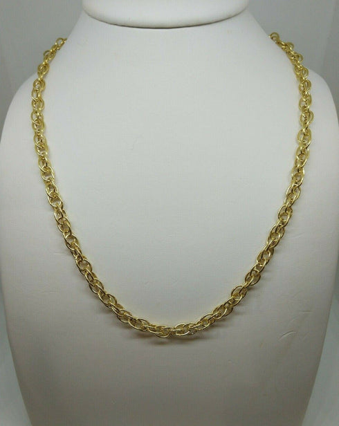 Collana oro giallo 18 kt Donna Catena intrecciata 45 cm peso 9,4 gr | Gioiellitosti.it
