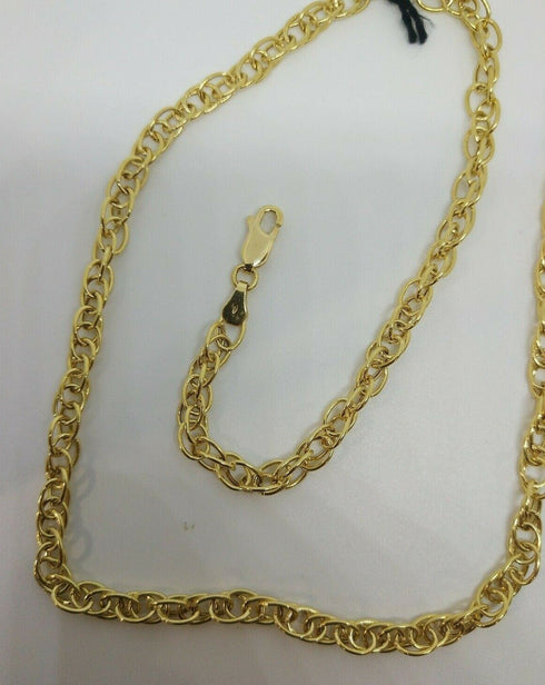 Collana oro giallo 18 kt Donna Catena intrecciata 45 cm peso 9,4 gr | Gioiellitosti.it