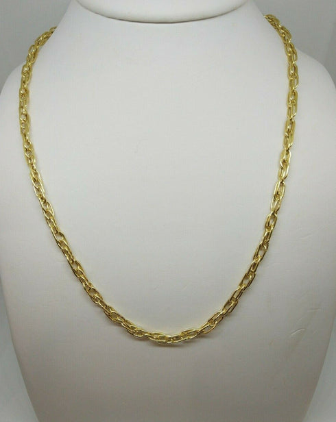 Collana oro giallo 18 kt Donna Catena intrecciata 45 cm peso 8,40 gr | Gioiellitosti.it