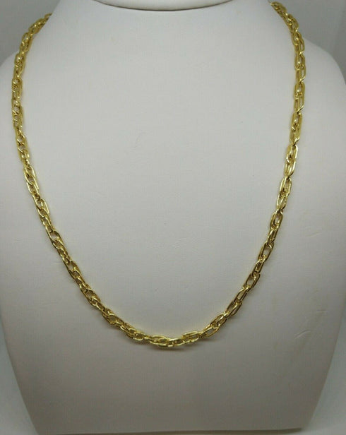 Collana oro giallo 18 kt Donna Catena intrecciata 45 cm peso 8,40 gr | Gioiellitosti.it