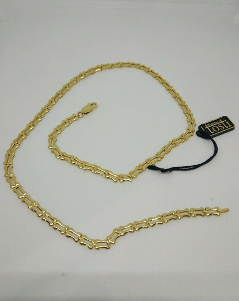 Collana oro giallo 18 kt Donna Girocollo maglia piatta 46 cm 11,40 gr | Gioiellitosti.it