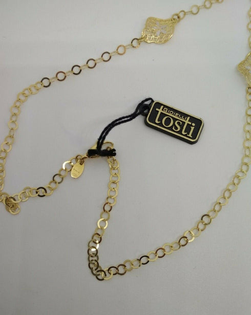 Collana oro giallo 18 kt donna girocollo con pendente 44 cm 6,3 gr | Gioiellitosti.it