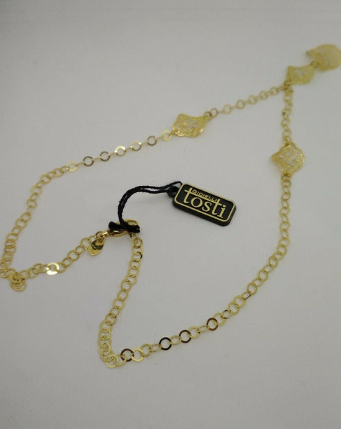 Collana oro giallo 18 kt donna girocollo con pendente 44 cm 6,3 gr | Gioiellitosti.it