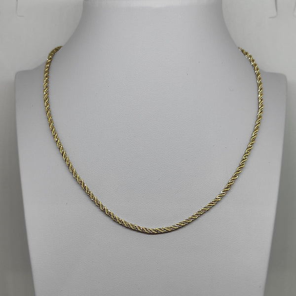 Collana oro 18 kt donna Torchon 2 colori 50 cm 5.5 g | Gioiellitosti.it