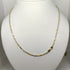 Collana oro 18 kt giallo e bianco Unisex Catena tubolare 50 cm 8.40 gr | Gioiellitosti.it