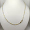 Collana oro 18 kt giallo e bianco Unisex Catena tubolare 50 cm 8.40 gr | Gioiellitosti.it