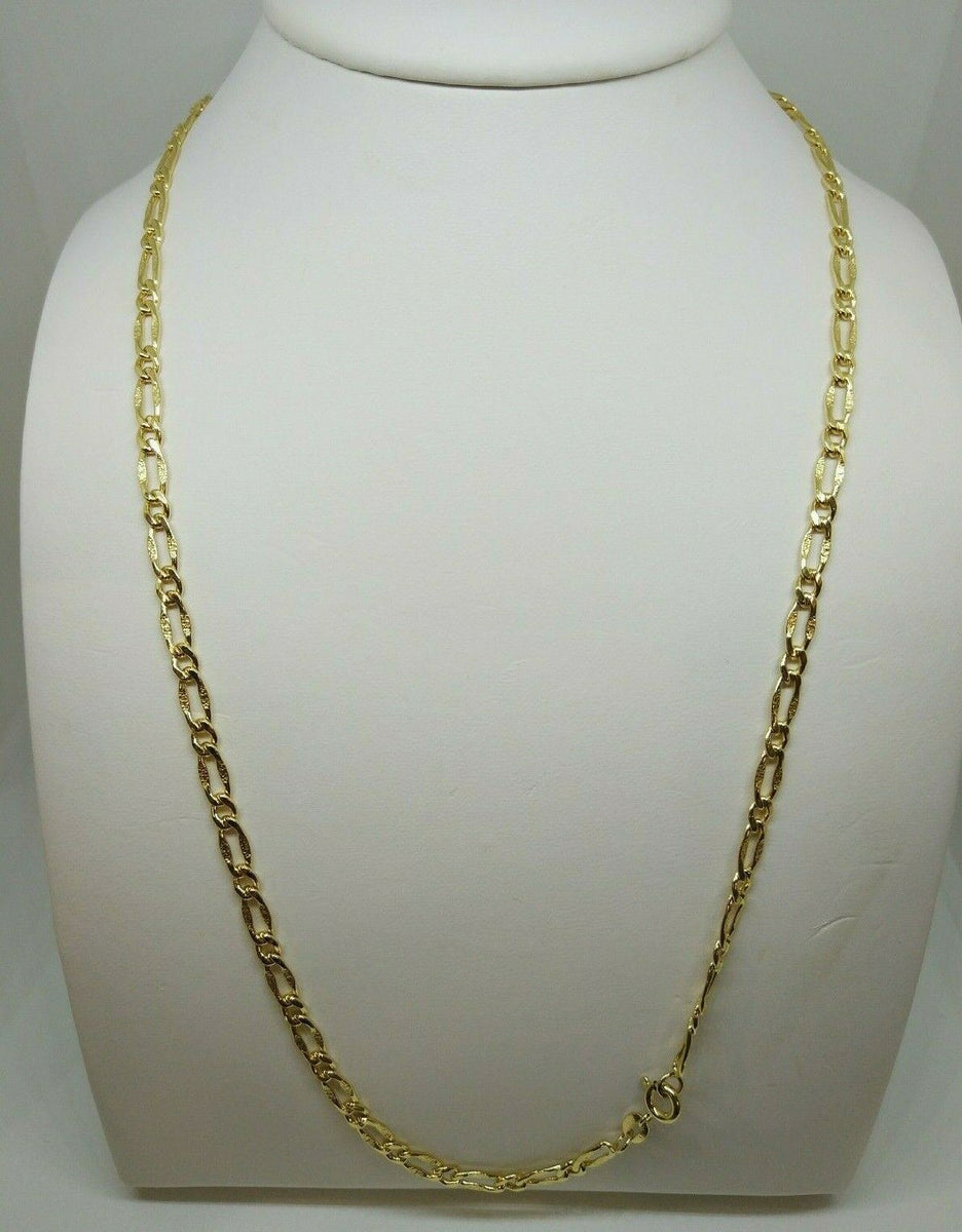 Collana oro giallo 18 kt Catena maglia marina 60 cm 9,7 gr